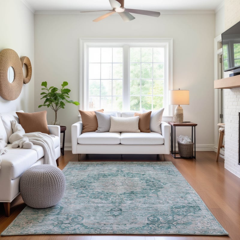 Premium Washable Super Soft Vintage Traditional Mayfield Rug