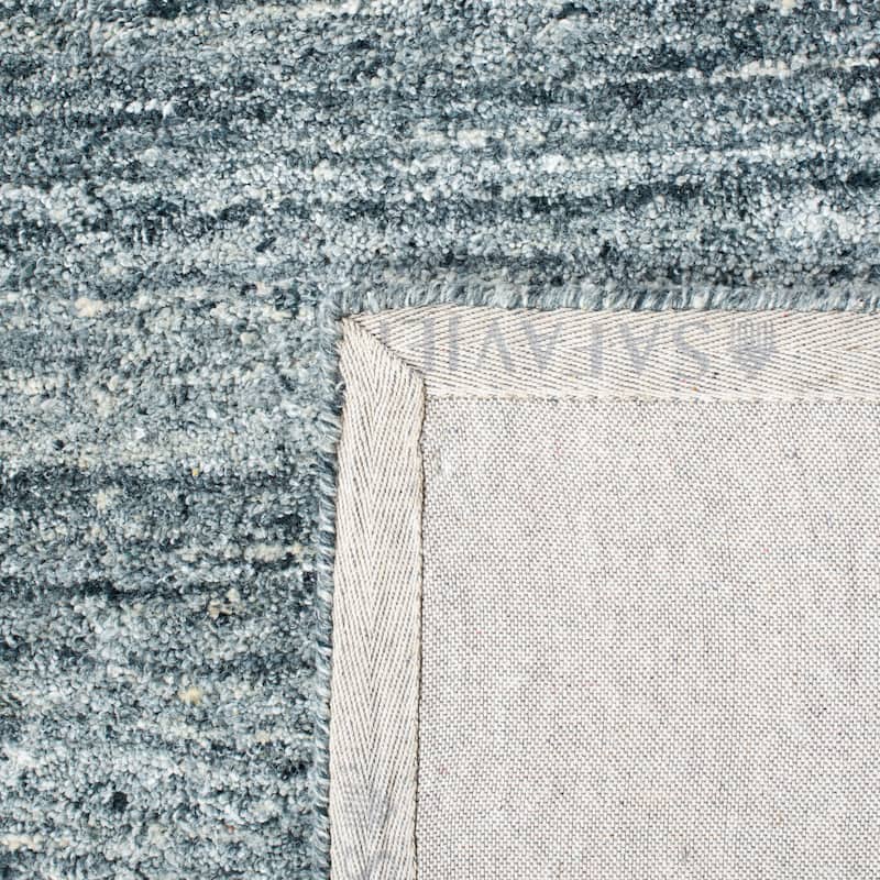 SAFAVIEH Handmade Himalaya Deco Frame & Contemporary Solid Ivory Wool