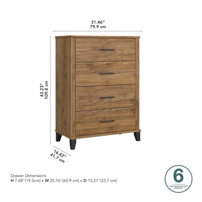 Somerset Chest of Drawers in Ash Gray