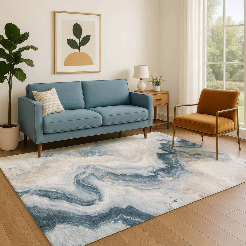 Premium Washable Super Soft Abstract Chic Mayfield Rug