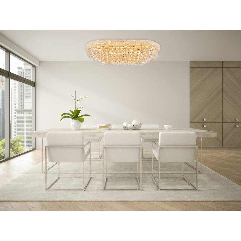 Elegant Lighting V1800F36S/RC Primo 18 Light 36" Wide Flush Mount