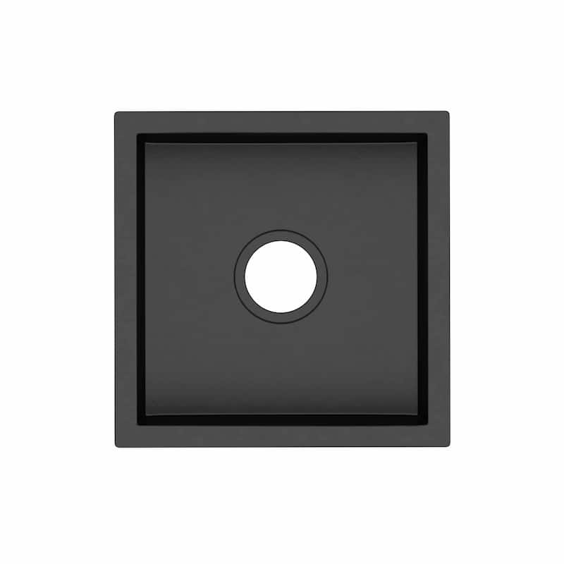 Ventana 15-inch NativeStone Concrete Bar/ Prep Sink - 15" x 15" x 8"