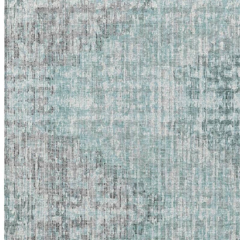 HomeRoots Geometric Transitional Rectangle Outdoor Rug