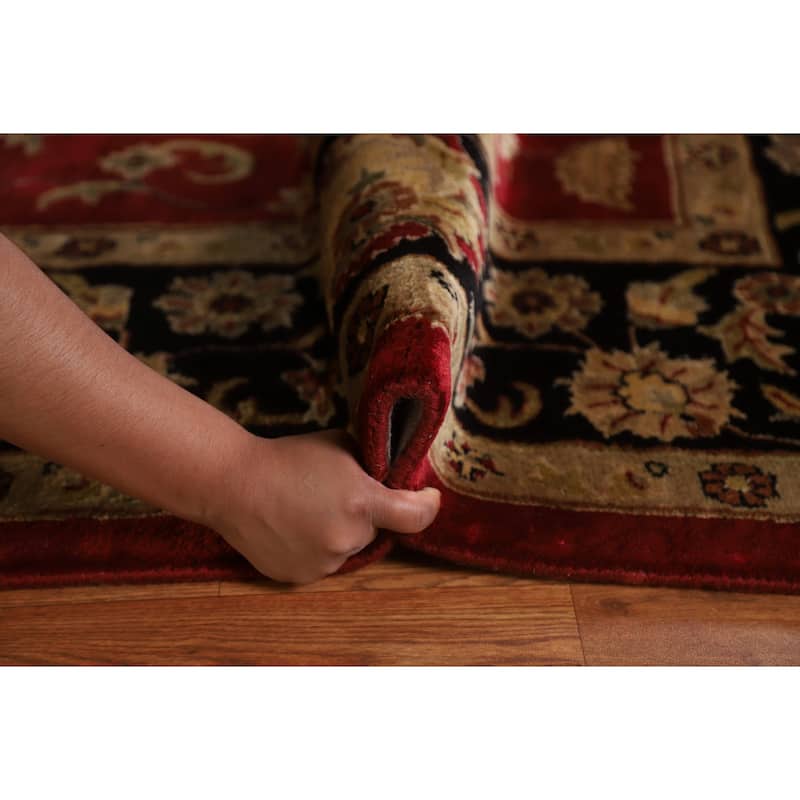 Floral Agra Oriental Area Rug Hand-Tufted Traditional Wool Carpet - 8'11" x 11'10"