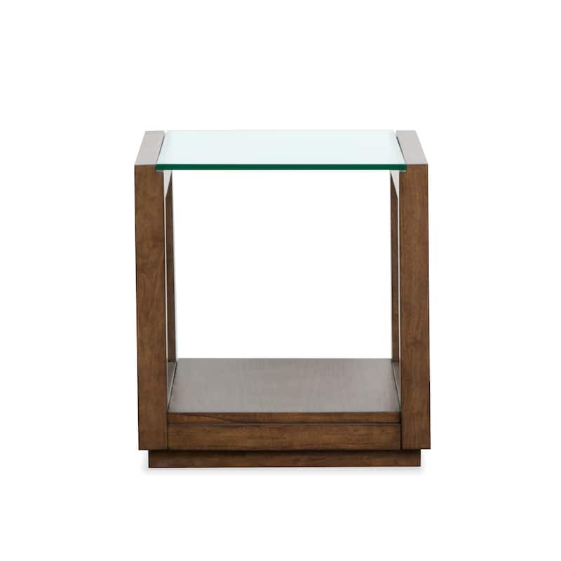 Magnussen Home Sebastian Cinnamon Rectangular End Table - 22''W x 26''D x 23''H