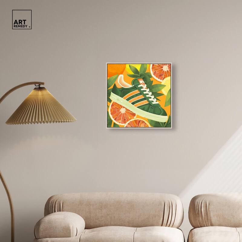Citrus Sneaker Canvas by Art Remedy