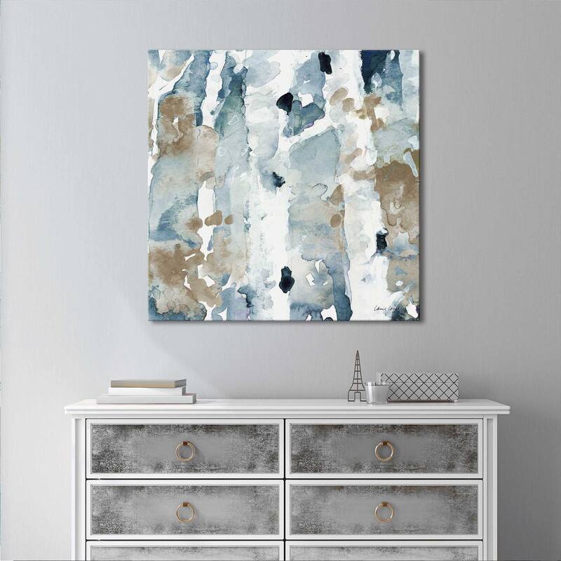 "Blue Upon the Hill Square II" Print on Canvas