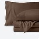 preview thumbnail 49 of 56, Bare Home Organic Cotton Jersey Sheet Set Twin XL - Chocolate