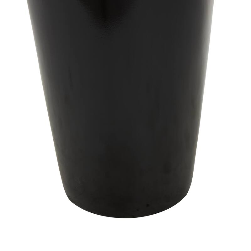 Black Fiberglass Minimalistic Floor Decorative Vase