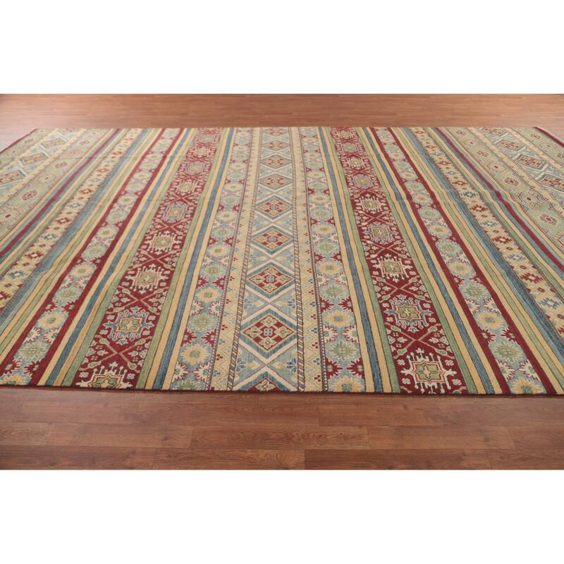 Kazak Oriental Large Area Rug Handmade Wool Carpet - 9'5" x 14'7"