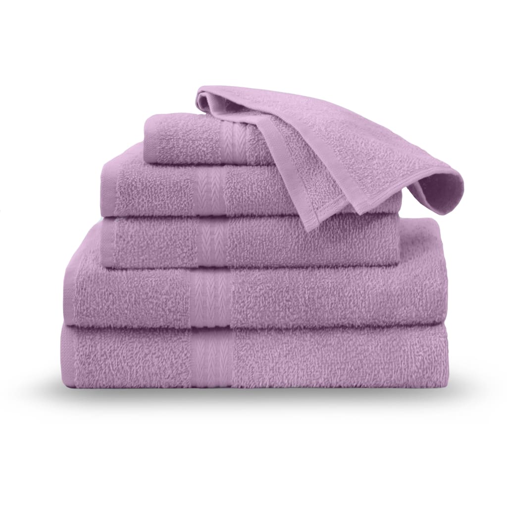 Easy Living Everyday | Cotton | Soft Quick-Dry 6-Piece Bathroom Towel Set