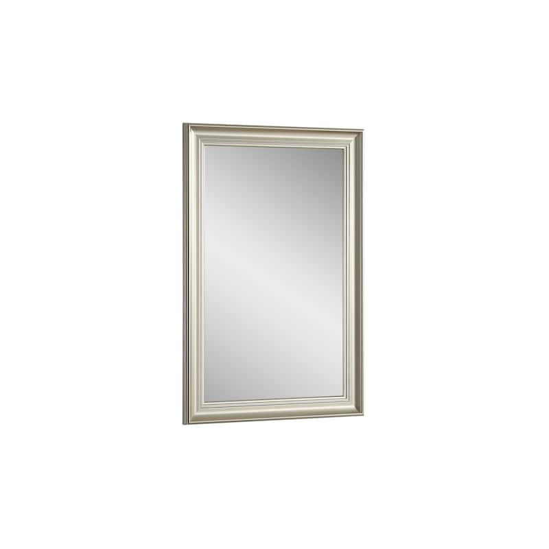 Vera Rectangle Steel Champagne Wall Mirror