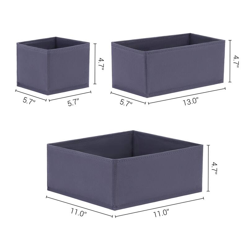 Storage Cube Set of 6, Storage Bin for Shelves Closet, Collapsible Storage Basket for Organizing Clothes Books - 6 Pack