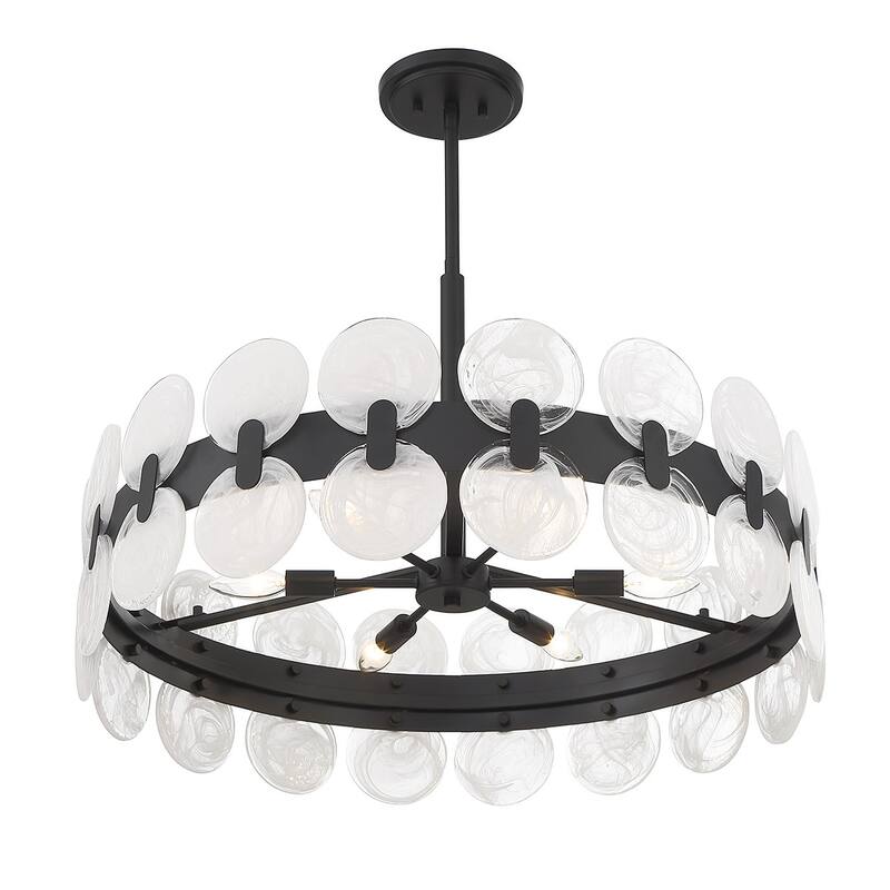 Savoy House 1-3720-6 Boca 6 Light 28" Wide Drum Chandelier