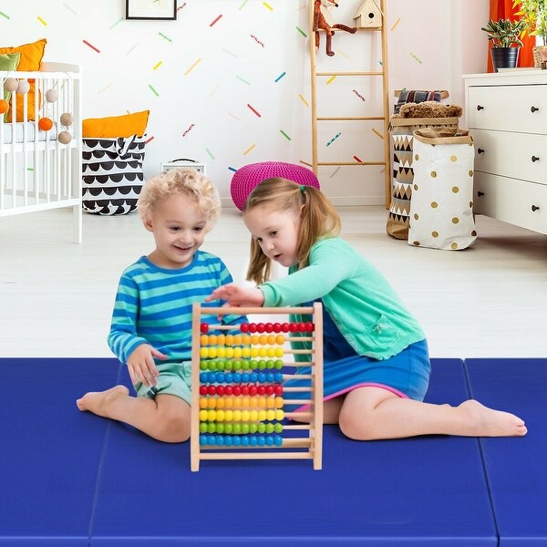 6 x 2 Exercise Tri Fold Gymnastics Mat w Carrying Handles 6