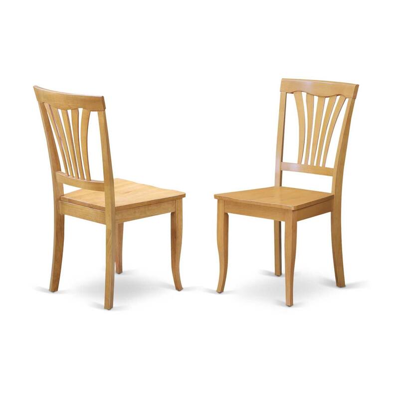 3-Piece Natural Oak Finish Solid Wood Top - Dining Room Set - Seats 4