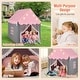 preview thumbnail 12 of 13, Breathable Kids Play Tent with Mesh Windows and Star Lights - 41.5" x 48" x 53.5" (L x W x H)
