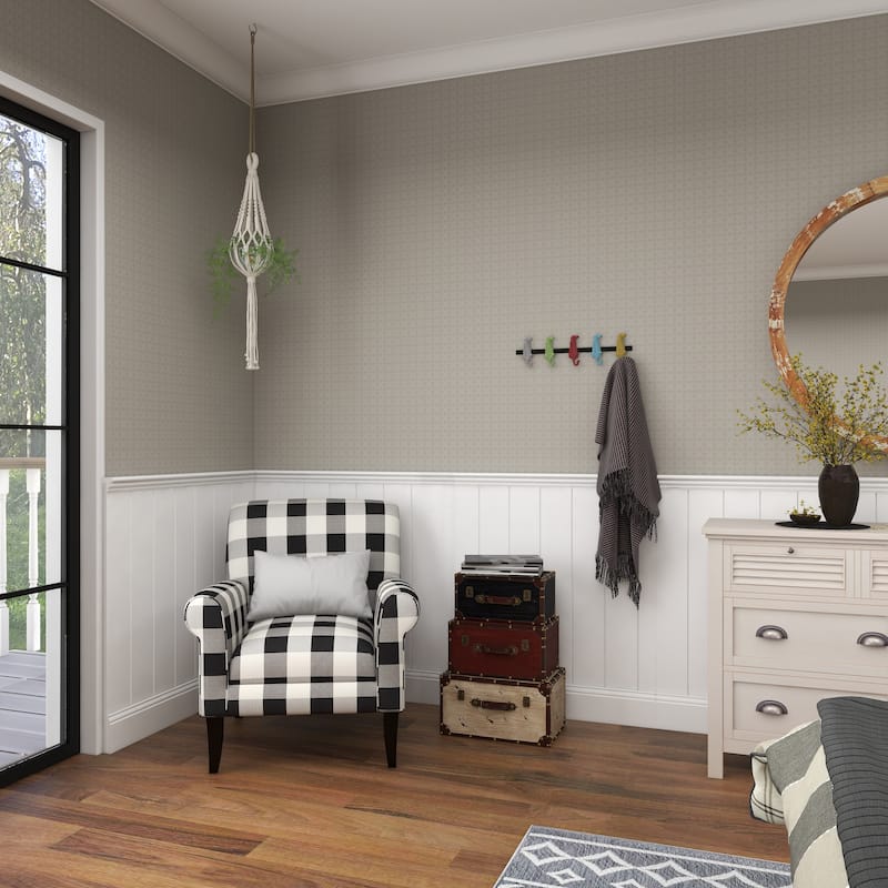 Brown Wood Hockey Stick 6 Hangers Wall Hook - 19 x 1 x 5