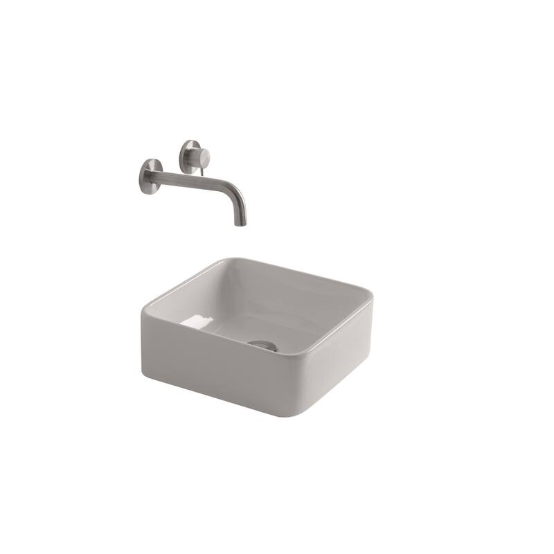 WS Bath Collections Normal 14" Ceramic Vessel Bathroom Sink