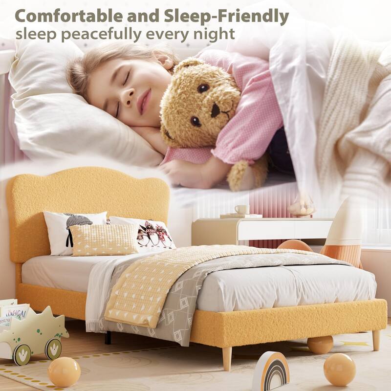 Upholstered Platform with Headboard