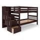 preview thumbnail 31 of 35, Taylor & Olive Trillium Twin over Twin Stairway Bunk Bed, 3 Steps