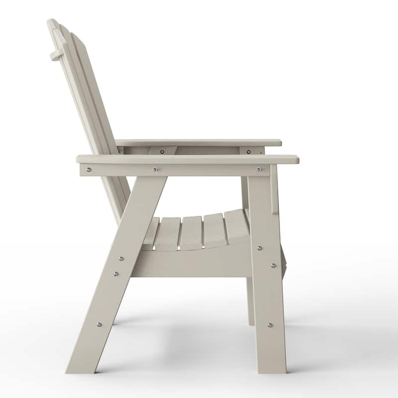 Altura Hdpe All Weather Outdoor Patio Adirondack Dining Chair