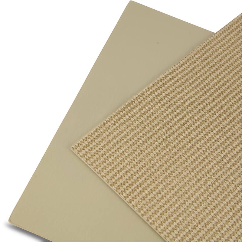 Dainty Home Exeter Premium Vegan Leather Reversible 2 Pattern Rectangular Placemat Set Of 4