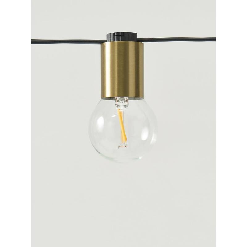 Brightech Ambience Glow 12-Light 26 ft. Outdoor Plug-in 1W 2700k LED G40 Globe Bulb String-Light