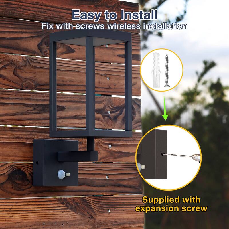 Inowel Solar Outdoor Wall Lantern Dusk to Dawn LED Light IP54