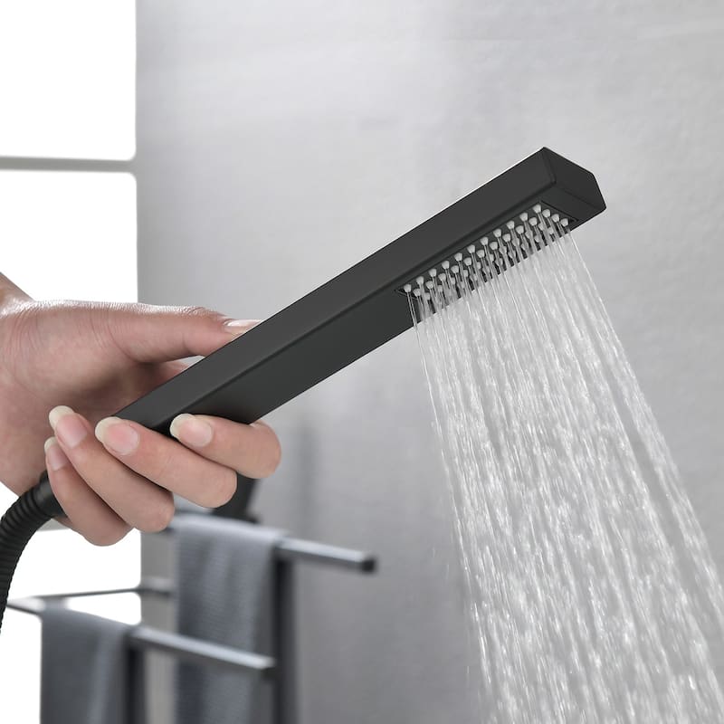 Floor Mounted Freestanding Tub Filler Trim with One Handle