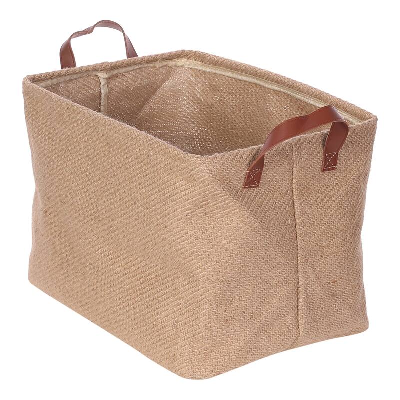 Fabric Storage Cube with Handles, Storage Bin for Shelves Closet, Storage Basket for Organizing Clothes Books - 15*10.5*11in