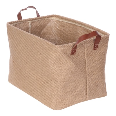 Fabric Storage Cube with Handles, Storage Bin for Shelves Closet, Storage Basket for Organizing Clothes Books - 15*10.5*11in