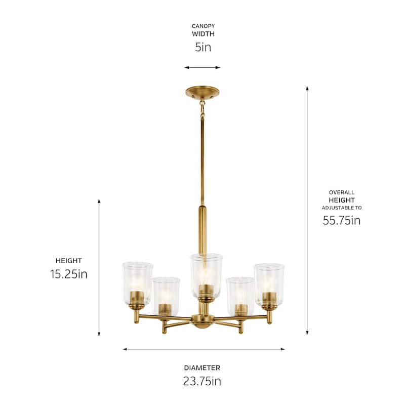 Kichler Lighting Shailene Clear Glass Chandelier