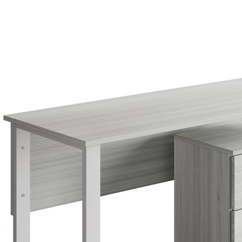 CraftPorch Luxury Writing Table with Drawer Cabinet
