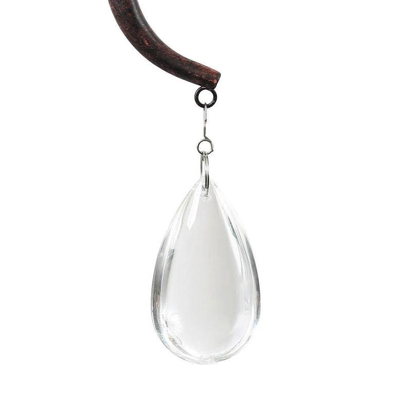 Modern Farmhouse 6-Light 28" Classic Candle Chandelier with Crystal Drop - D28" x H25.5"