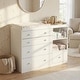 preview thumbnail 5 of 15, 47" Wide 5-Drawer Dresser and Changing Table for Nursery, Modern Kids' Bedroom Chest of Drawers - 47.2"W