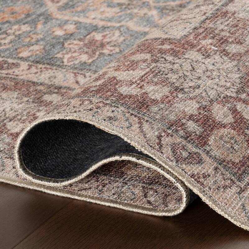 Nuloom Hillstone Collection Traditional Vintage Medallion Area Rug