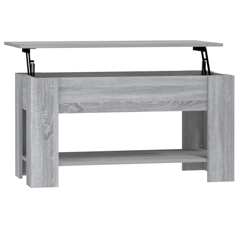 vidaXL Coffee Table Lift Top End Table Accent Side Sofa Table Engineered Wood - 39.8" x 19.3" x 20.5"