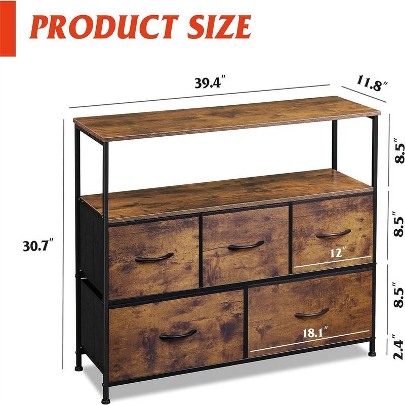 Dresser TV Stand - 11.8"D x 39.4"W x 30.7"H