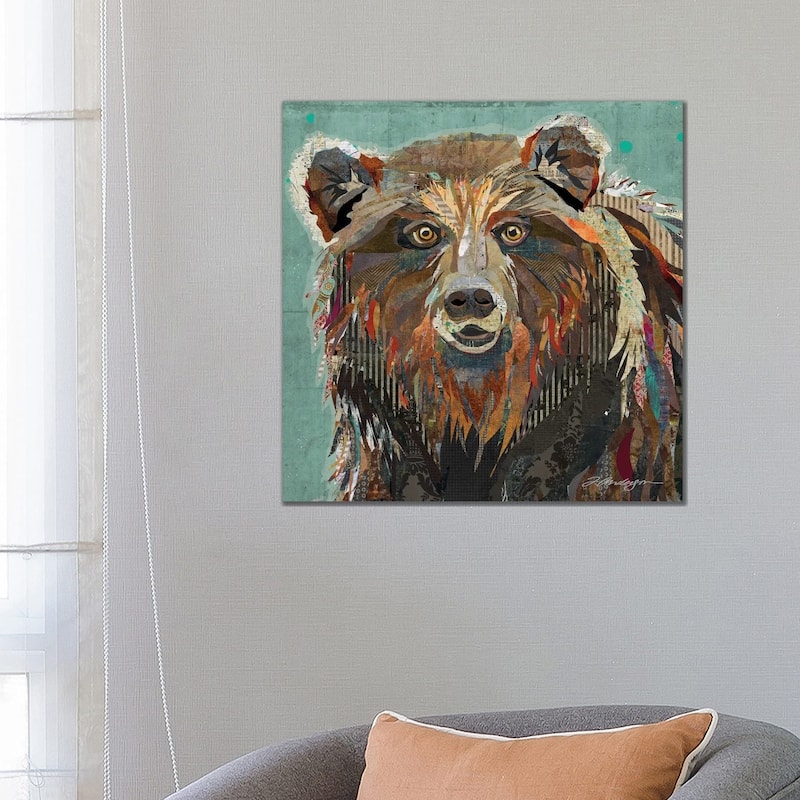 iCanvas "Majestic Montana Grizzly Bear" by Traci Anderson Canvas Print - 26x26x1.5