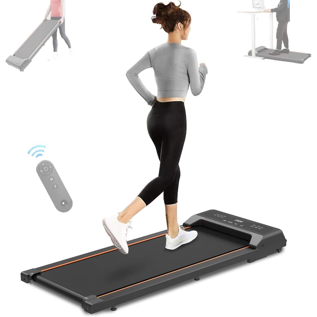 Walking Pad Treadmill Under Desk,Portable Standing Desk Treadmill 2.5 HP, Walking Pad with Remote Control & LED display