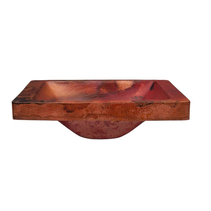Miseno Artisan 20" Rectangular Copper Drop In Bathroom Sink