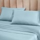 preview thumbnail 33 of 88, Superior Cotton Blend 1200 Thread Count Solid Deep Pocket Bed Sheet Set California King - Light Blue
