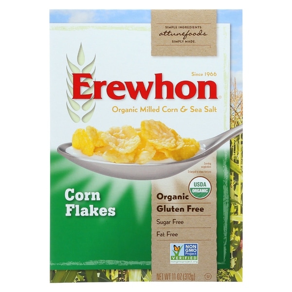 Erewhon Cereal - Organic - Corn Flakes - 11 oz - case of 12