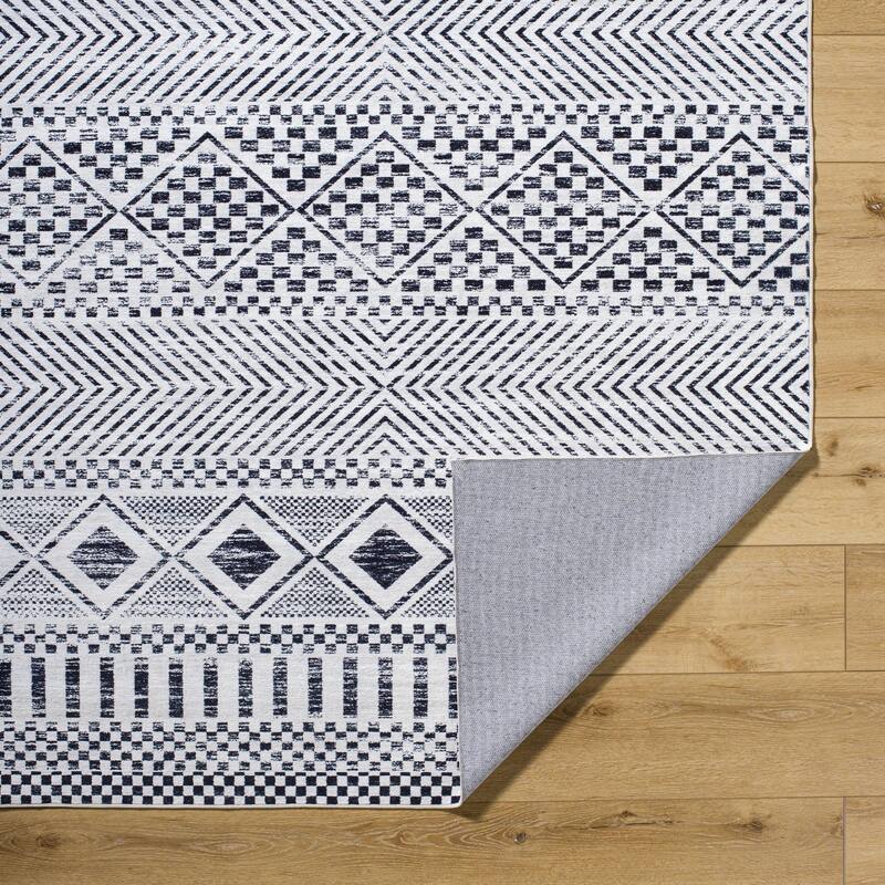 Livabliss Lavable Washable Global Area Rug