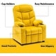 preview thumbnail 17 of 79, MCombo Big Kids Recliner Chair with Cup Holders , Velvet Fabric