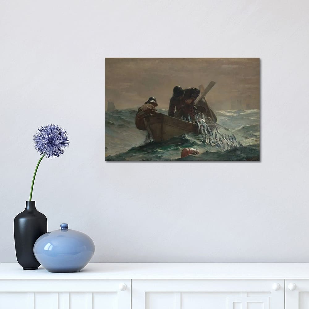 iCanvas "The Herring Net" by Winslow Homer Canvas Print