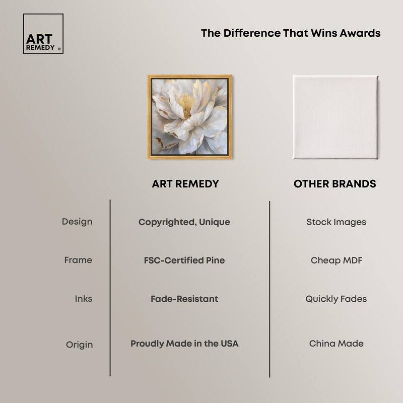 Golden Veins of Grace Canvas by Art Remedy