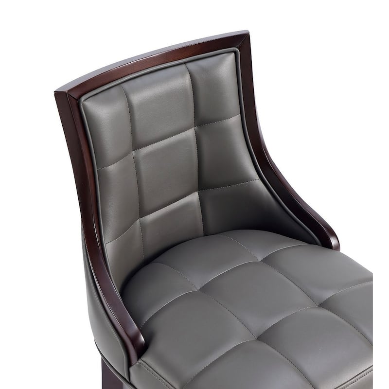 Manhattan Comfort Fifth Avenue 45 in. Walnut Beech Wood Bar Stool