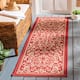 SAFAVIEH Courtyard Clarine Indoor/ Outdoor Waterproof Patio Backyard Rug - 2'3" x 12' Runner - Red/Natural